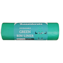 240L Green Degradable Bin Liner / 4 rolls x 25 bags