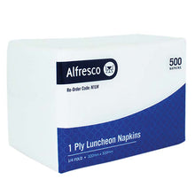 CLEARANCE Luncheon Napkin 1ply 1/4 Fold - White