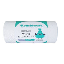 36L Kitchen Tidy White Degradable Bin Liner / 20 rolls x 50 bags