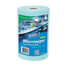Edco Merriwipe Roll Heavy Duty 30 x 50cm Sheet x 90 Wipes Green