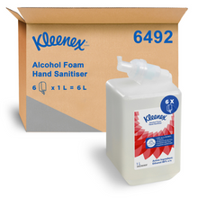 Kleenex Kleenex Alcohol Foam Hand Sanitiser 1L (6492), 6 Cartridges / Case, 1 Litre / Cartridge (6L)