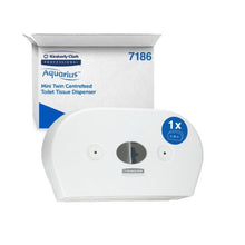 Kimberly-Clark Aquarius Mini Twin Centerfeed Toilet Tissue Dispenser, Compatible with 25252