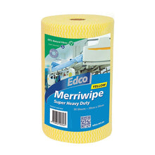 Edco Merriwipe Roll Heavy Duty 30 x 50cm Sheet x 90 Wipes Yellow