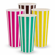 24oz Cold Paper Cup - Candy Stripe 25/pack