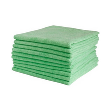 Microfibre Cloth 40 x 40cm - Green / 10 Pack